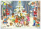 Adventskalender Spiel und Spass am Weihnachtsbaum: Papier-Adventskalender