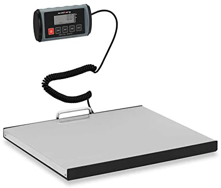 Steinberg Systems SBS-PT-200SB Paketwaage 200 kg / 0,1 kg 35,5 x 40,5 cm externes LCD Paketwaage digital Bodenwaage