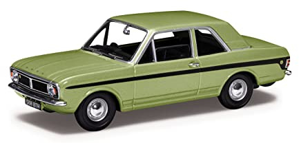 Corgi Diecast Model Vehicles - VA04121 Ford Cortina Mk2 Lotus, Men & Women Souvenir Gifts from UK - Small Die Cast Toy Car Models for Boys, Gift for Motor Enthusiasts