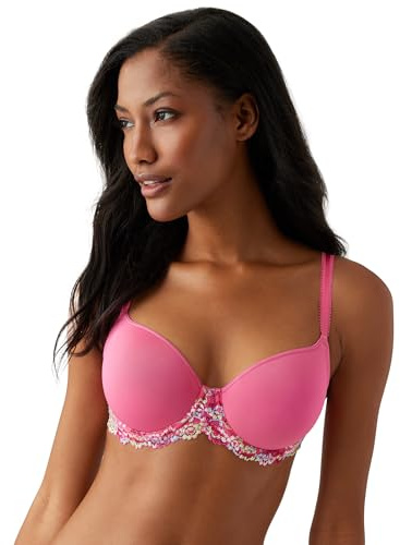 Wacoal Women's Embrace Lace Contour Bra, Hot Pink/Multi, 34C