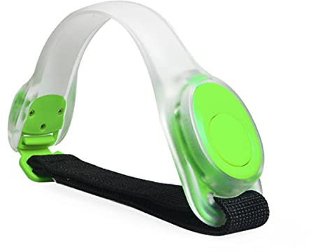 Hsthe Sea 2er-Pack LED-Armband Elastisches LED-Blinklicht Sicherheits-Nachtsport-Ausrüstungsbänder für Erwachsene und Kinder Outdoor-Aktivitäten und Laufübungen Walking