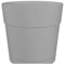 Artevasi Capri Breiter Topf mit Wasserreserve, 40 cm, Hellgrau