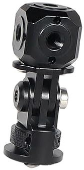 NovelGoal Screw Hole Bracket Magic Cubic Mount Adapter 1/4 3/8 Compatible with GoPro DSLR Cameras Cage Flash Microphone Monitor Tripod Bracket (1/4 Screw Combo Cube)