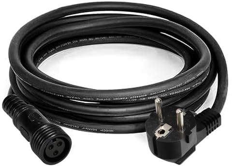 DEWIN AC-Kabel, 5m Solar Grid Tie Mikro Wechselrichter AC Spezialkabel GMI-Serie Wechselrichter Verlängerungskabel 3 x 0.75 mm² nur für GMI 120W-700W Serie