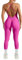 RXRXCOCO Spaghetti Strap Gerippte Jumpsuit Damen Eng Rückenfreie Padded Overall Bauchweg Yoga Sport Einteiler Romper Bodysuit Drachenfrucht M