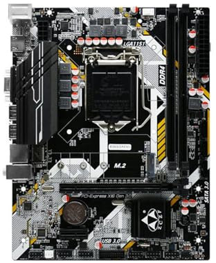 YIWENG DDR4 B365A4 Scheda madre del computer LGA1151 Supporto CPU 64G Dual Channel Doppia interfaccia M.2 Realtek 1000Mbit USB3.0 SATA3.0 Condensatori completamente solidi Trasmissione ad alta velocit