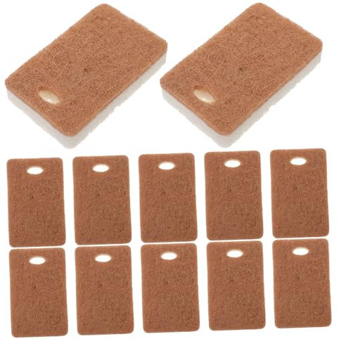 CHILDWEET Schwämme 12st Küchenschwamm Wandreinigerschwamm Spülschwamm Scheuerschwämme Für Die Küche Plattenreinigungsschwamm Wokschwamm Schwammreiniger Lappen Wasser Aufnehmen Sisal