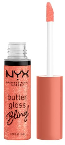NYX PROFESSIONAL MAKEUP Butter Gloss Bling Lip Gloss, Non Sticky and Shiny Vegan Lip Makeup - Dripped Out