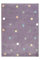 AKCILA Lima rechteckig Kinder Teppich Lila 120x170 cm, Kinderzimmer Kurzflor Teppiche| Kinderteppich Mädchen| Kids Carpet |Spielteppich Kinder Babyzimmer Tepich |gepunktetes Muster |Wohnzimmer Teppich
