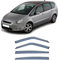 LPOOSAKW Auto Windabweiser für Ford S-MAX II 2015-2019, Seitenfenster Regenschutz Regenabweiser.