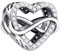 MITSOKU Charms Unendliche Liebe 925 Sterling Silber Anhänger Perlen für Armbänder und Halsketten Schmuck Geschenke für Frauen