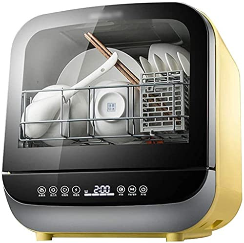 Mini Dishwasher Table Top Compact Dishwasher with 4 Programmes - Slimline, Water Efficient Design - 5L Water Consumption