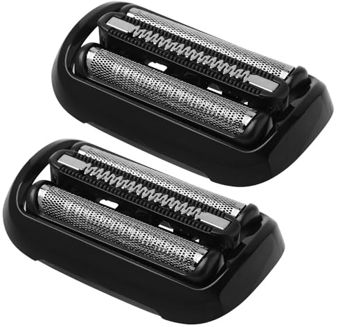 2 Stück Series 5/6 Scherkopf 53B für Elektrische Rasierer, Ersatzkopf kompatibel mit Braun Series 5 Series 6, Rasierkopf S5/6 Ersatzscherteil für Herren Rasierer Series 5/6 5018S 5020CS 6075CC 6020S