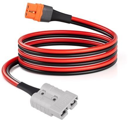 ELFCULB XT60i auf SB50 Stecker Kabel kompatibel mit Anderson 10AWG 1,8m | Kompatibel mit Anderson 50A zu XT60i Buchse Kabel aus Batterie Schnellanschlusskabel für Wohnmobil, Boot