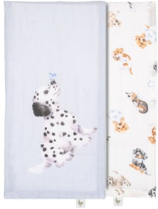 Wrendale Designs - Little Paws' Dog Muslin Gift Set