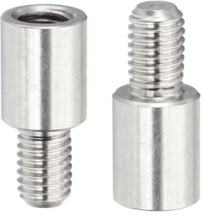 PATIKIL M10x20+15mm Abstandshalter Schrauben Verlängerung Stifte 2 Stück Edelstahl Gewindehülse Abstandsbolzen Schrauben Ersatz für Binden Nachfüllbaren Scrapbook Fotoalbum Bastel DIY