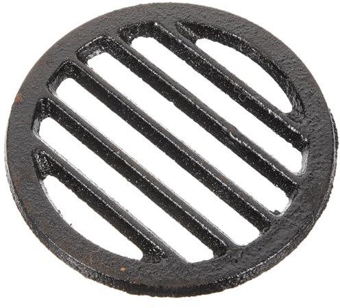 Lurrose Cubierta de Drenaje de Piso de Hierro Fundido Fregadero escurridor filtrar Cubrir colador Cubierta del Filtro del Fregadero Filtro de Lavabo de baño Planchar Black