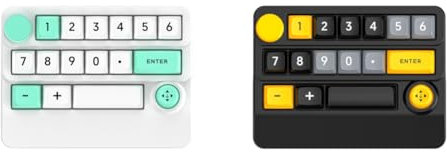 LYEAA Teclado mecánico programable de 15 teclas para juegos con retroiluminación RGB, conexión inalámbrica con cable multidispositivo