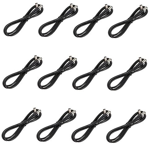 COOPHYA 12piezas Pedal De Guitarra Eléctrica Cable De Alimentación Accesorio Nux