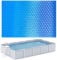 Krmoau Bâche solaire de piscine, rectangulaire, 260 x 170 cm, résistante aux UV, réduit l'évaporation de l'eau pour piscine