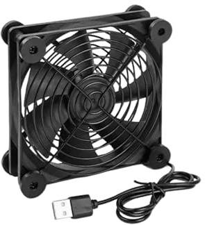 Guaber Efficient 120mm USB Fan With Stand For Cooling Routers Networking Servers Projects And Laptop Cooling Solution USB Powereds Fan