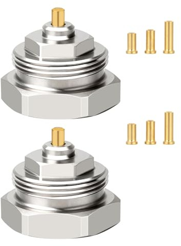 2 Stück Heizkörperadapter, M30 x 1,0 Feingewinde auf M30 x 1,5 Thermostat für für Oventrop Heizkörperventilen vor 1998, Feingewinde Adapter für Thermostat/Thermostatkopf/Thermostatkopfadapter