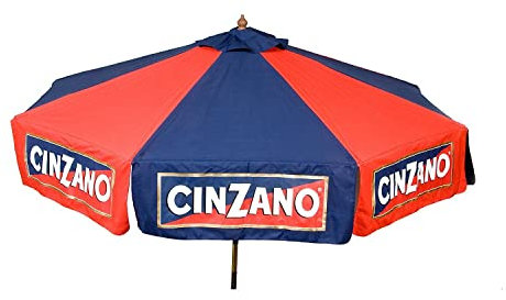 Heininger 1377 DestinationGear Red and Blue 9' Market Umbrella