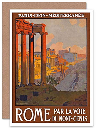 Wee Blue Coo TRAVEL RUIN FORUM ROME ITALY BIRTHDAY GIFT BLANK GREETINGS CARD