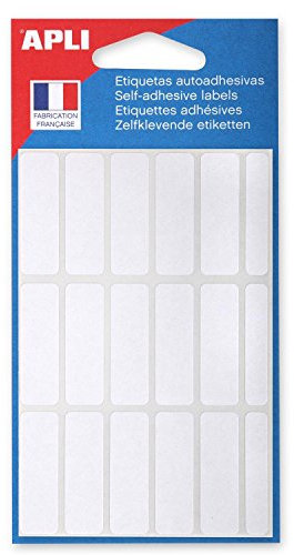 APLI 111944 - Confezione da 105 etichette bianche 12 x 38 mm