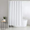 Blue Canyon Rideau de Douche Extra Large | Rideau de Douche 100% Polyester | Traitement de Surface antibactérien | Hydrofuge | Ourlet lesté | 250 x 180 cm | 12 œillets renforcés avec Crochets (Blanc)