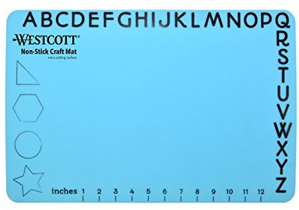 Westcott 16815 Projectmate Non-Stick Silicone Mat for Crafts, Glue Guns, Size 12 x 18 in