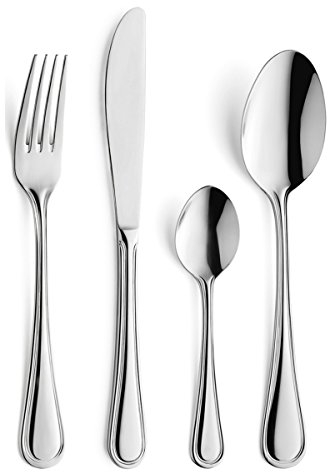 AMEFA - Coffret 24 couverts de table pour 6 personnes - Héléna - Acier inoxydable 18/0, Finition Brillante