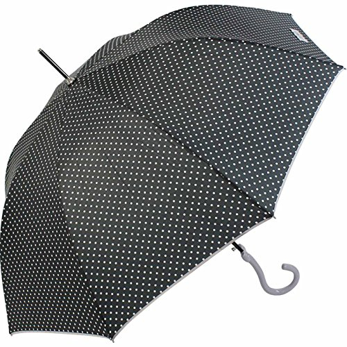 Stockschirm Damen mit Automatik Joy Heart - Cats and Dots schwarz