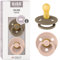 BIBS Colour Schnuller 2er-Pack, BPA-frei, Kirschform Nippel. Naturkautschuk/Latex, Hergestellt in Dänemark. Größe 2 | 6+ Monate | 2-Pack, Dark Oak/Blush