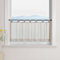 ESLIR Scheibengardine mit Schlaufen Gardinen Küche Bistrogardinen Transparent Stores Vorhänge Uni Voile Braun HxB 60x140cm 1 Stück