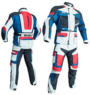 WinNet Completo tuta moto in cordura giacca e pantaloni per turismo (M)