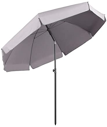 Sekey Sonnenschirm| Strandschirm für Balkon Garten & Terrasse | Neigungswinkel und Höhe verstellbar,UV-Schutz bis UPF 50+, knickbar, Sonnenschutz