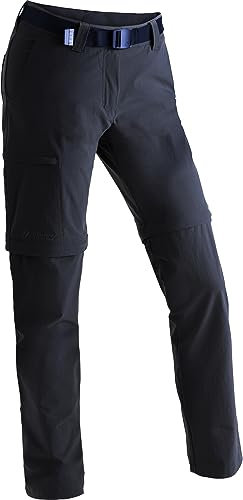 maier sports Damen Inara Slim Zip Outdoorhose, Mitternachtsblau, 19