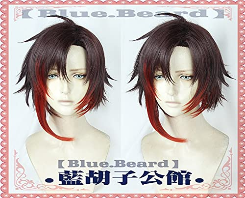 Neuheit Rwby Cosplay Ruby Rose Perücken Rot Hitzebeständige Synthetische Haarperücke