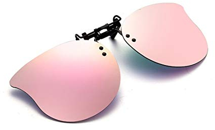 DAUCO Sonnenbrille Aufsatz Clip Brille Polarisierte Sonnenbrille mit Clip Blendschutz Flip up Sonnenbrille gegen Licht für Frauen und Männer