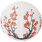 Bingxue Rouge Cerise Fleurs Lanterne en Papier Blanc Rond Chinois Japonais Lampe en Papier pour la décoration de fête de Mariage à la Maison
