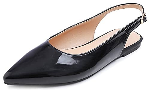Feversole Slingback erstklassige Damen Ballerina mit Ausgeh-Schuhe Sommer-Schuhe
