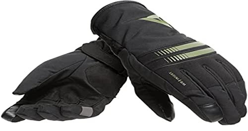 Dainese Plaza 3 Lady D-Dry Gloves, Motorradhandschuhe Winter Wasserdicht, Damen, Schwarz/Bronze-Green, XS
