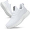Feethit Femme Chaussures de Sport Running Air Respirant Chaussures de Course Légères Basket Fitness Gym Jogging Outdoor 41 Blanche