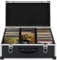 MOONAIRY CD-Koffer für 60 CDs, DVD Aufbewahrungsbox, DVD Box, DVD Aufbewahrung, Aufbewahrungskoffer, Cd-aufbewahrung, Aluminium ABS Schwarz