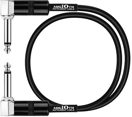 Augioth 95 CM 36 Inch 3FT Guitar Patch Cable Performance Guitar Effect Pedal Cables Angled to Angled