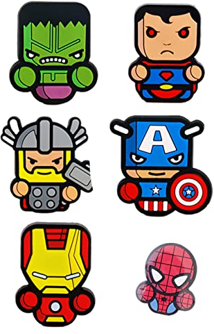 Fashion Yo 6PCS Toy hero Princess FRIDGE MAGNET Kids Memo Party Bag Fillers Board 3D Action Figures Gift Refrigerator sticker (AVEN)