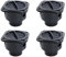 SENHE 4 Stück 42 mm Dieselheizung, Lüftungsschlitz, Rohrauslass, drehbar, kompatibel mit Auto, LKW, Van, Wohnmobil, Garage