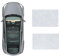 WRHOME Auto-Schiebedach-Beschattung Für Nissan Ariya 2022-,Anti-UV Sonnenschutz Abdeckung Schiebedach Sonnenschutz Auto Zubehör,B-Gray White Suede