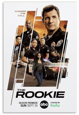 TV Show Rookie Cop Poster Dekorative Malerei Leinwand Wandkunst Wohnzimmer Poster Schlafzimmer Malerei,Wandkunst Bilddruck Moderne Familienzimmer Dekor 08x12inch(20x30cm)